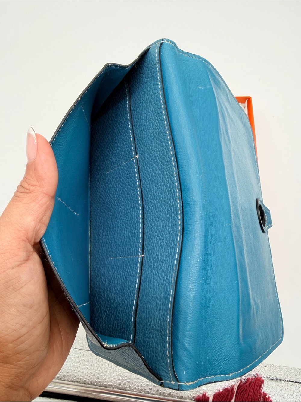 Hermes Dugon Blue Wallet💝💝💝 - Picture 9 of 9